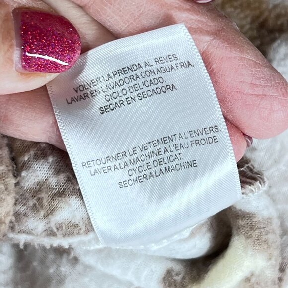 Alfred Dunner Floral Full Zip Fleece Jacket Rhinestone Sparkles PXL Leaves Fall - Picture 9 of 12